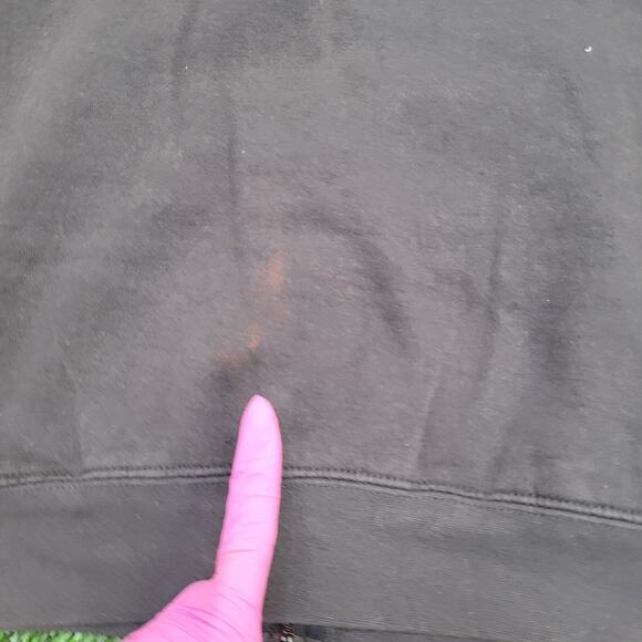 Virginia Tech Hokies Zip Hoodie Small 20x22 Baggy Black Gray - Picture 8 of 15